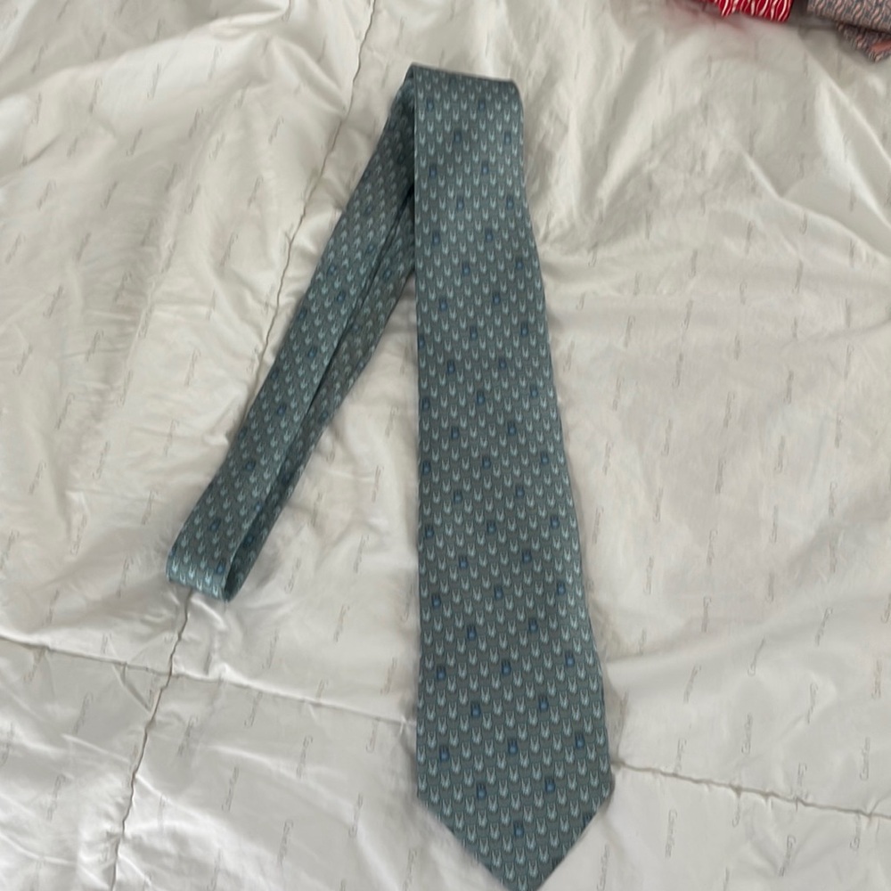 Hermes 100% silk tie